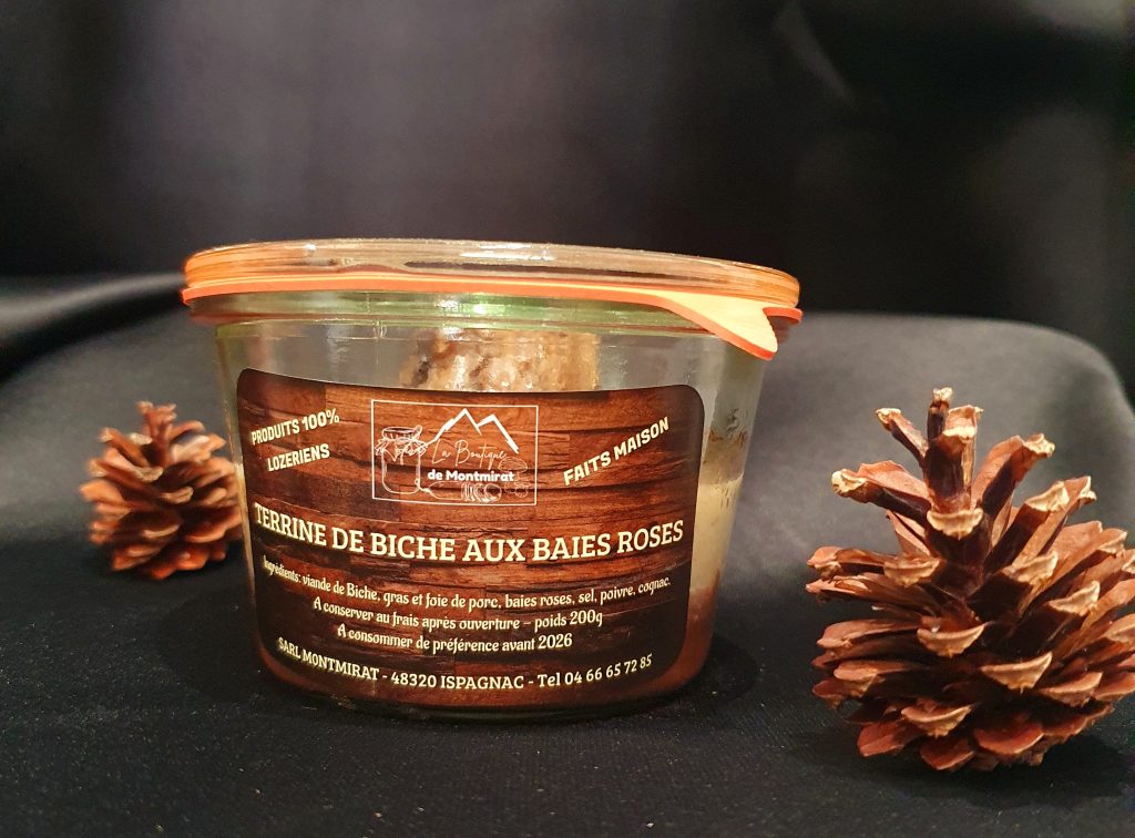 Terrine biche aux baies roses